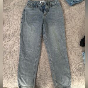 Fashion Nova Light Wash Mom Jeans